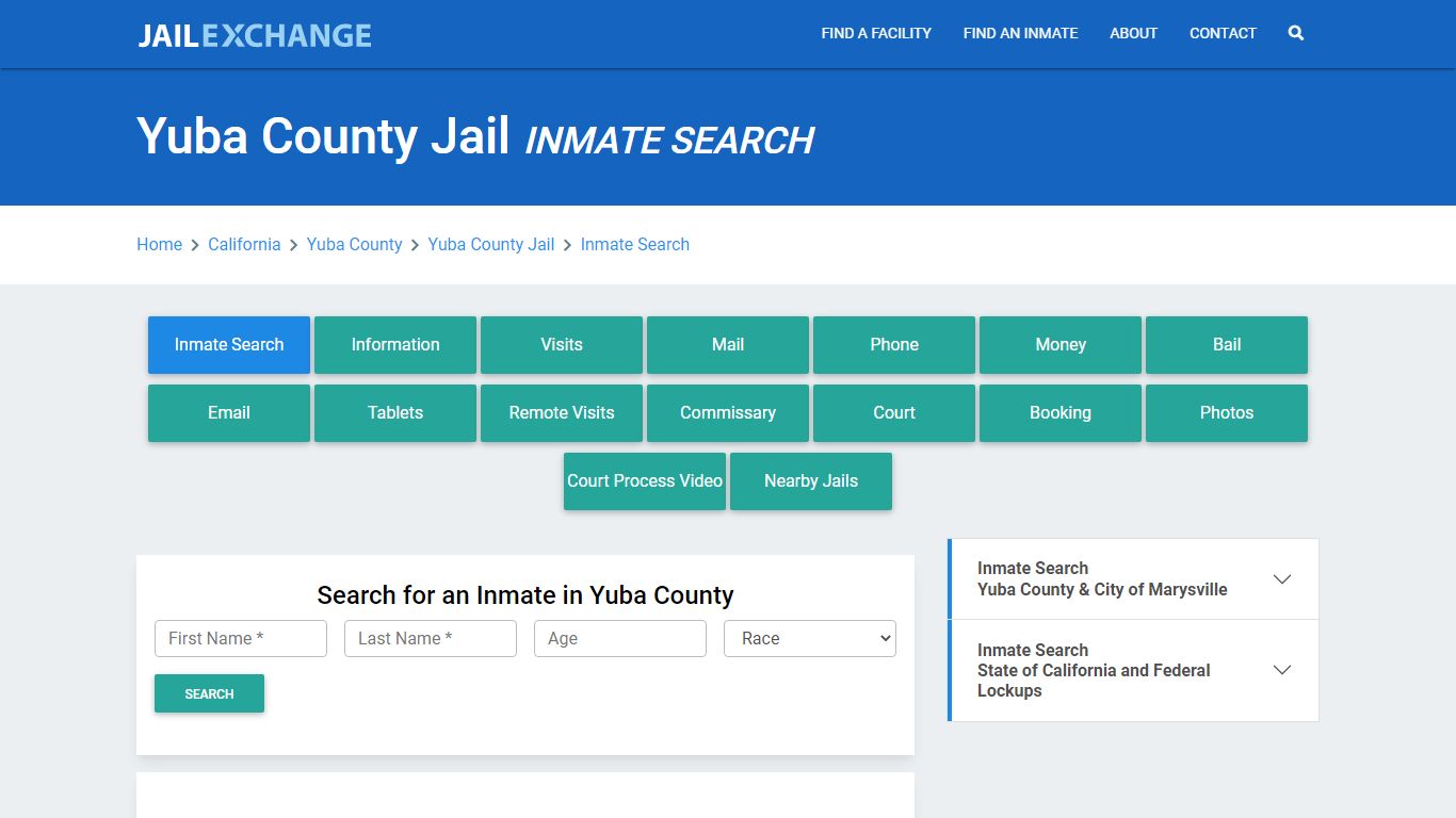 Yuba County Jail, CA Inmate Search: Roster & Mugshots